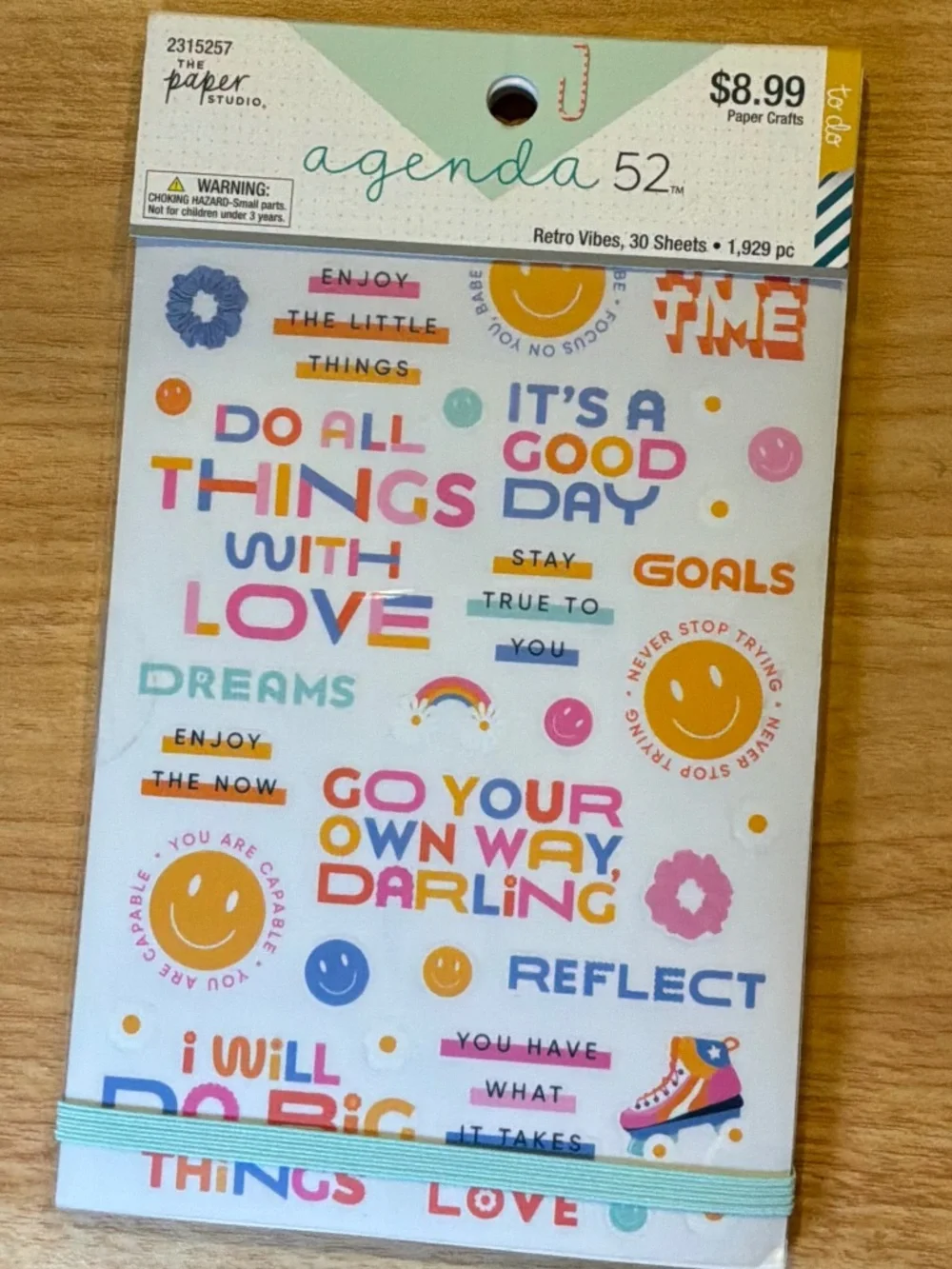 NWT Happy Planner Classic 12-Mo Planner, Agenda 52 Stickers & Gel Pens Bundle